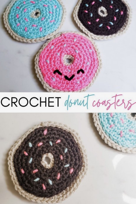 Create Adorable Donut Coasters for Gifts - A Fun Crocheting Project Create Adorable Donut Coasters for Gifts - A Fun Crocheting Project