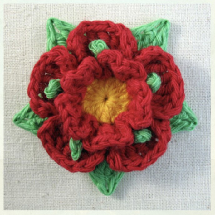 Beautiful Crochet Rose