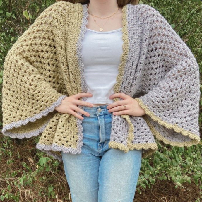 Easy Crochet Classic Granny Hexagon Cardigan