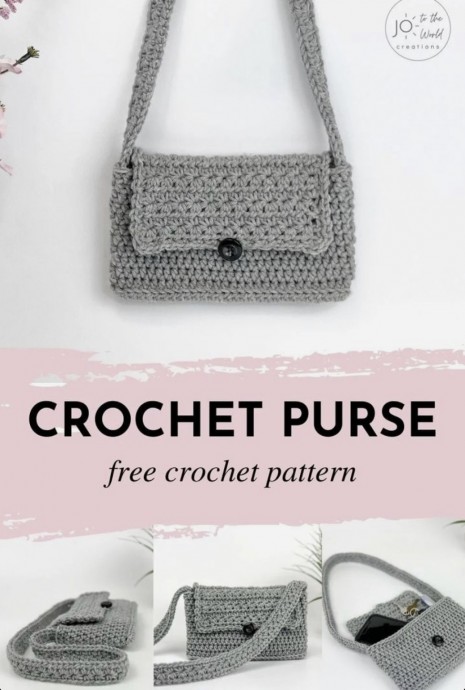 Star Flap Crochet Purse