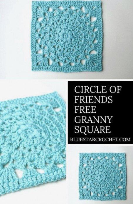 Easy Lacy Crochet Granny Square