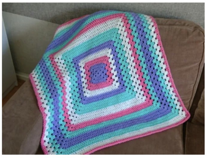 Two In One Granny Square Blanket