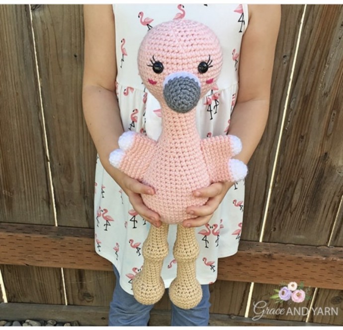 DIY Crochet Flamingo