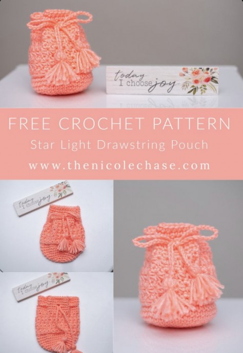 Star Light Drawstring Pouch