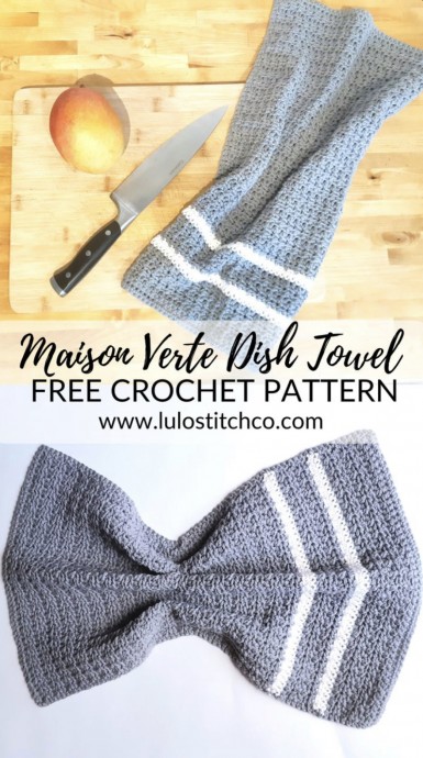 Lovely Maison Verte Crochet Dish Towel