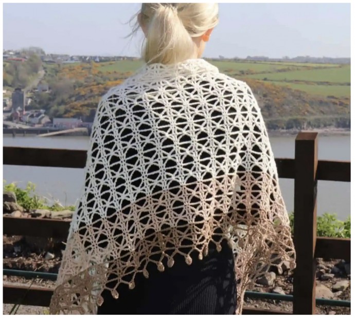 Embrace Elegance with the Delicate Crochet Shawl - Perfect for Your Next Summer Outfit