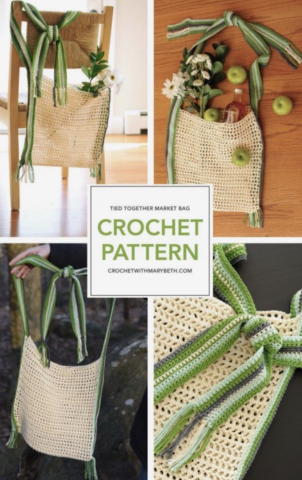 Discover the Elegance of the Tied Together Market Bag - Free Crochet Pattern Included Discover the Elegance of the Tied Together Market Bag - Free Crochet Pattern Included