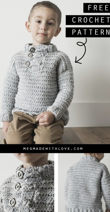Make a Toddler Boy Crochet Sweater