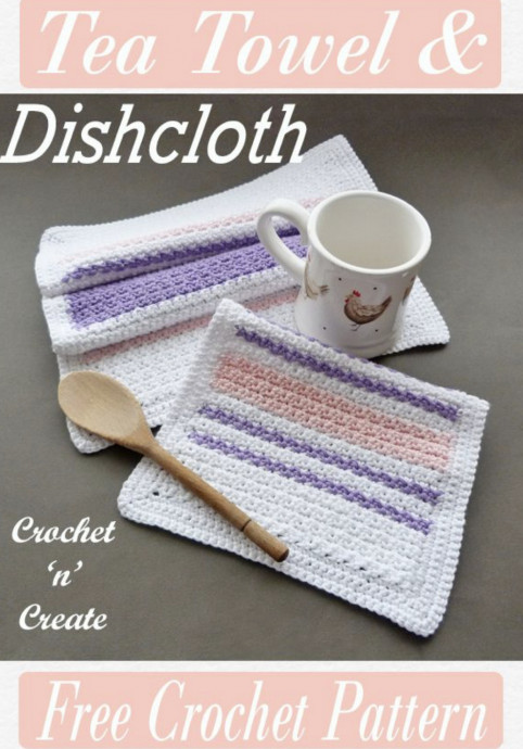 Create Beautiful Dishcloths and Tea Towels with Easy Crochet Patterns Create Beautiful Dishcloths and Tea Towels with Easy Crochet Patterns