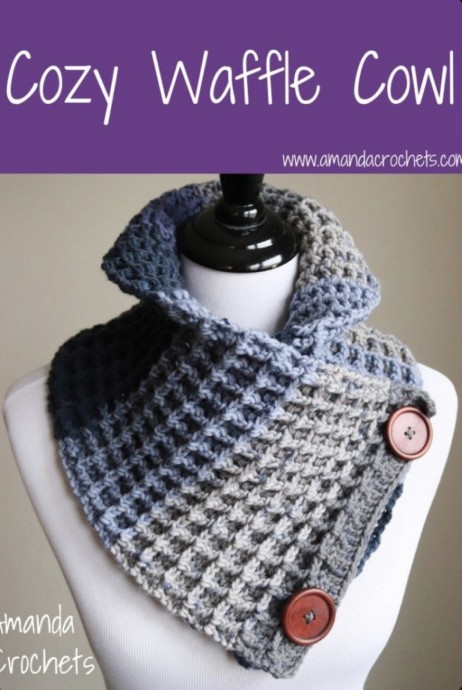 DIY Cozy Waffle Cowl