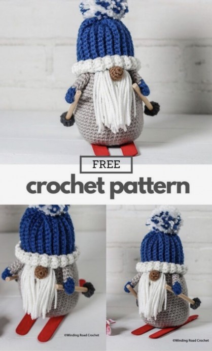 Create Adorable Crochet Skiing Gnome Decor for Winter - Perfect Craft Project Create Adorable Crochet Skiing Gnome Decor for Winter - Perfect Craft Project
