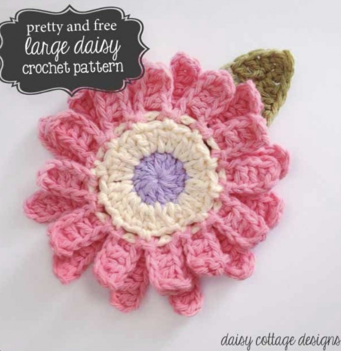 Crochet a Large Flower