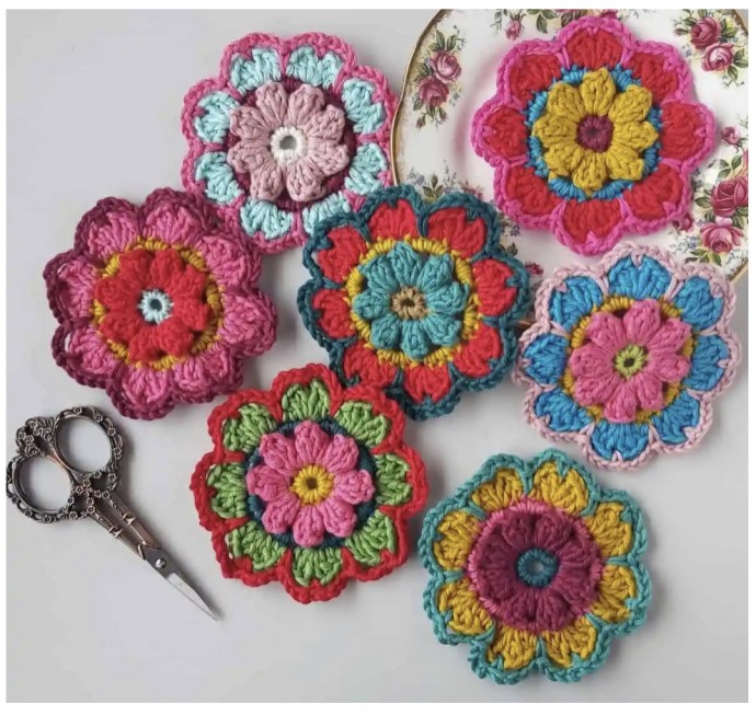 Make Large Crochet Flowers