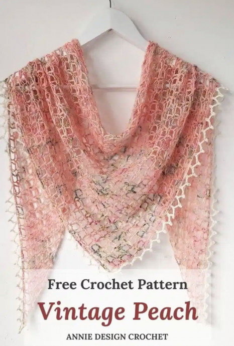 Beautiful Crochet Triangle Shawl