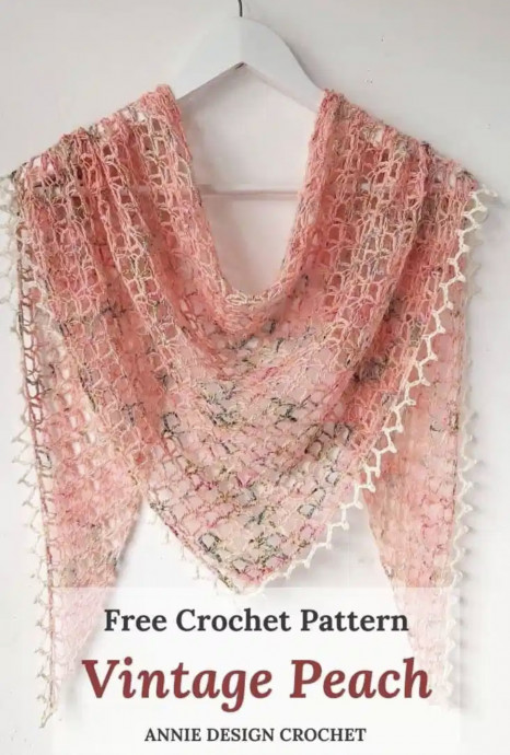 Create a Vintage Peach Shawl: A Beautiful and Timeless Crochet Tutorial Create a Vintage Peach Shawl: A Beautiful and Timeless Crochet Tutorial