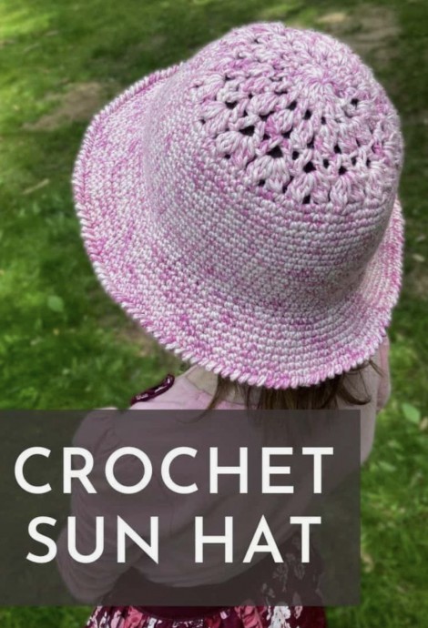 Exciting Free Crochet Pattern for a Beautiful Sun Hat for Kids and Adults Exciting Free Crochet Pattern for a Beautiful Sun Hat for Kids and Adults