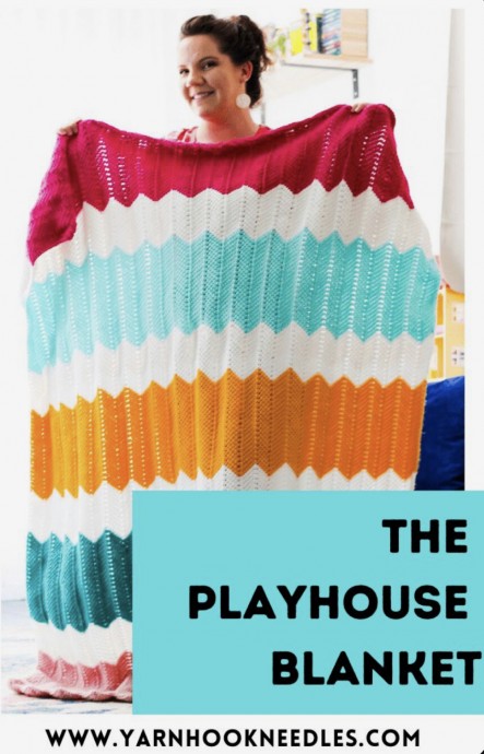 How To Make The Tunisian Crochet Playhouse Blanket