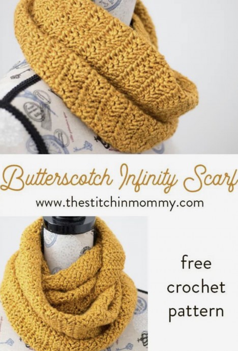 Super Comfy Butterscotch Infinity Scarf