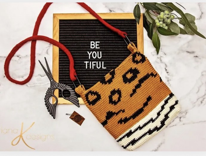 Animal Print Crochet Bag