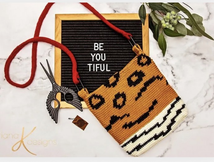 Animal Print Crochet Bag