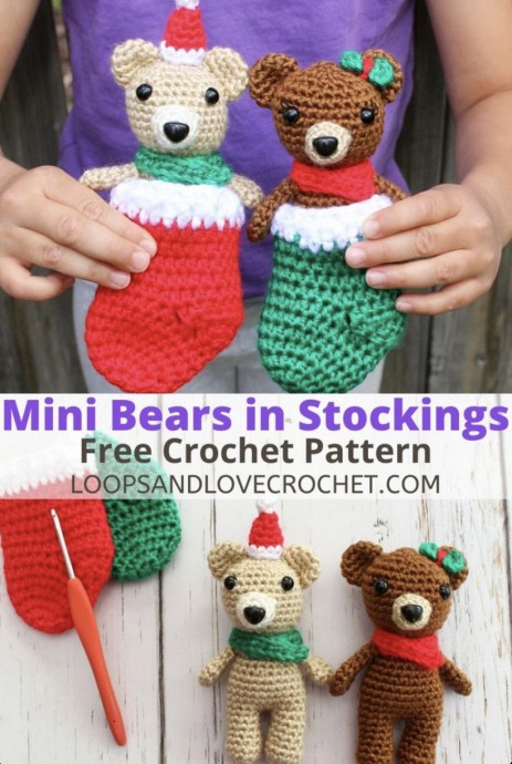 Adorable Mini Bears in Stockings: The Perfect Christmas Gift Idea Adorable Mini Bears in Stockings: The Perfect Christmas Gift Idea