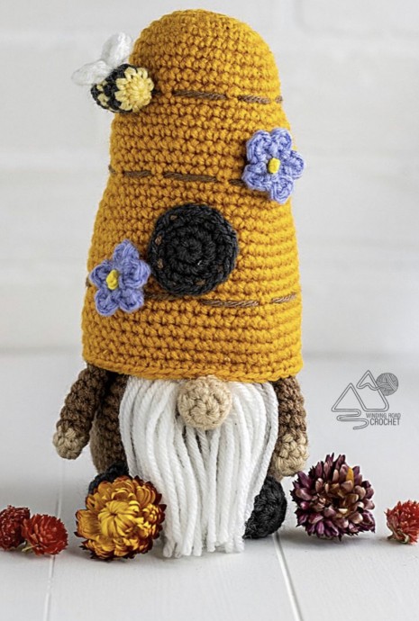 Crochet a Beehive Gnome