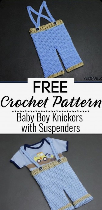 Cute Baby Boy Knickers with Suspenders