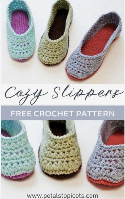 Crochet Simple Slippers