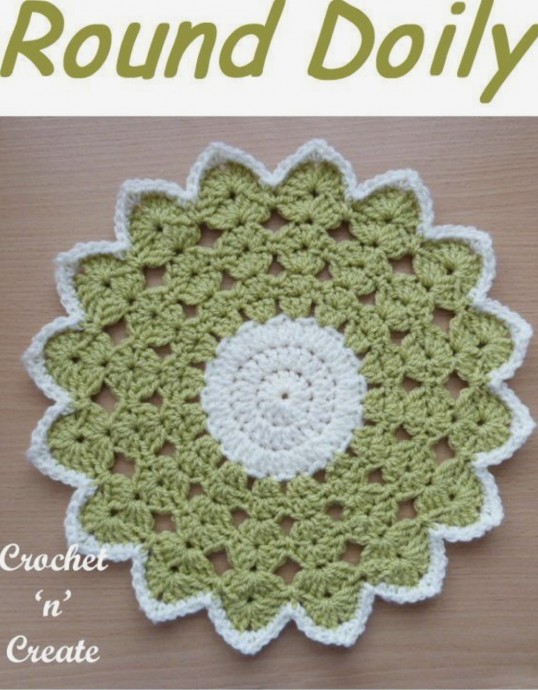 Super Simple Crochet Round Doily