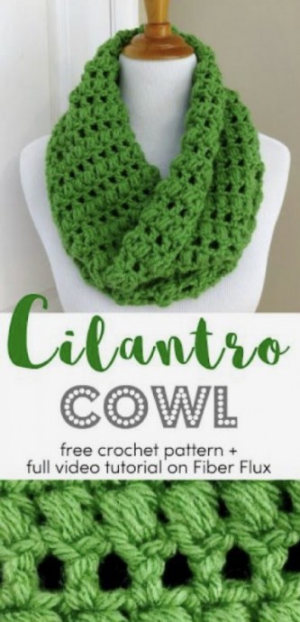 Create a Stylish Cilantro Cowl with This Easy Crochet Pattern