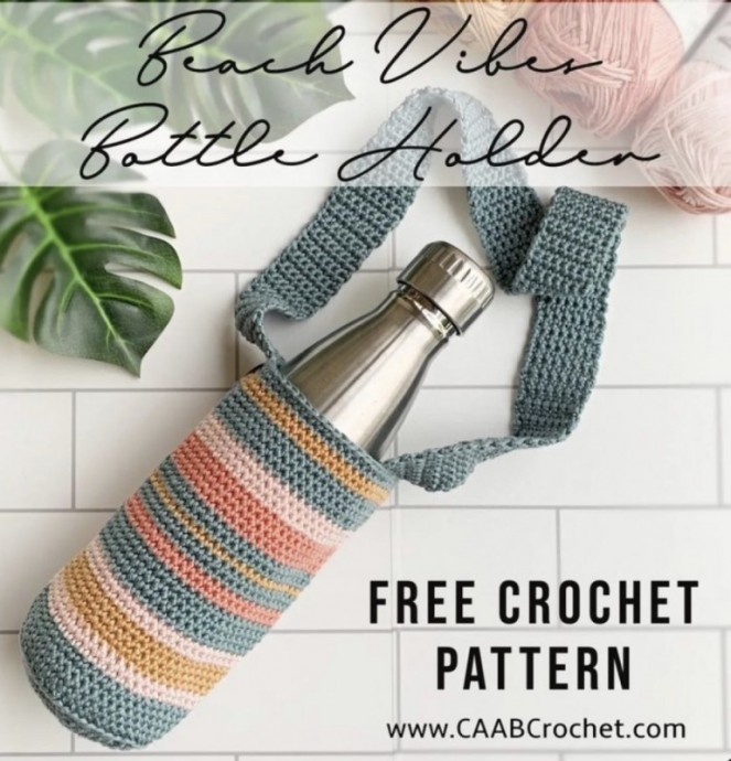 Stay Hydrated This Summer with a Fun and Practical Crochet Bottle Holder Stay Hydrated This Summer with a Fun and Practical Crochet Bottle Holder