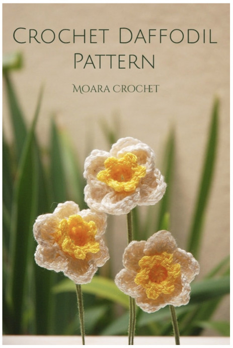 DIY Crochet Daffodil Flower