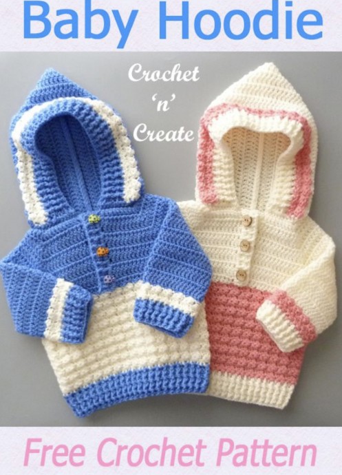 Crochet a Baby Hooded Sweater