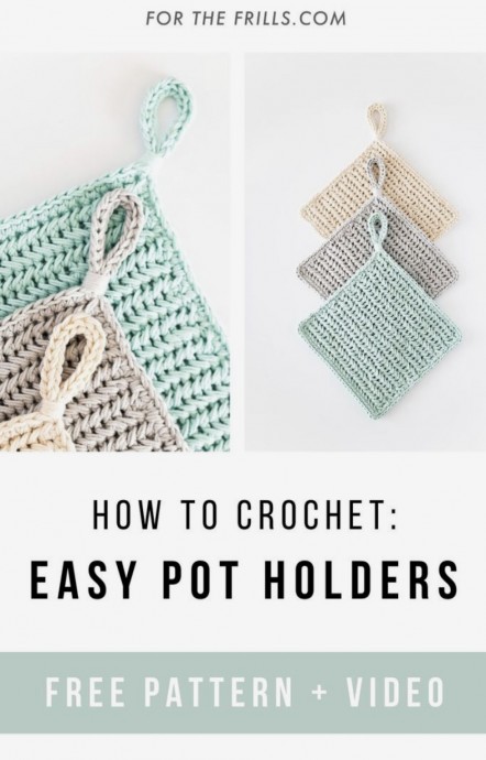 Create Easy Crocheted Pot Holders to Protect Your Hands in the Kitchen Create Easy Crocheted Pot Holders to Protect Your Hands in the Kitchen