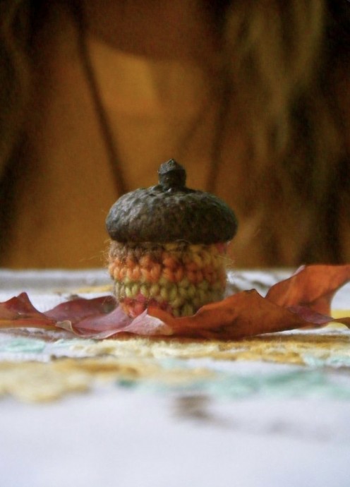 DIY Crochet Acorns