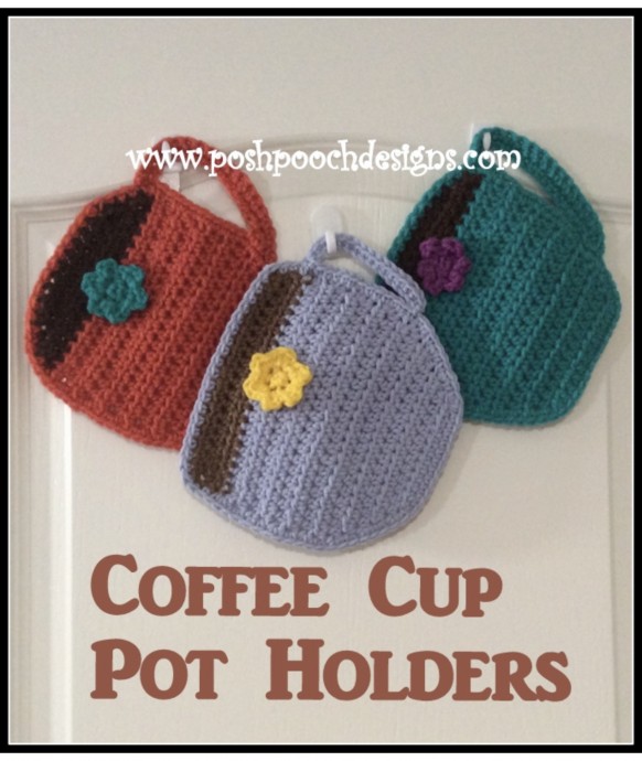Cute Coffee Cup Hot Pad / Pot Holder