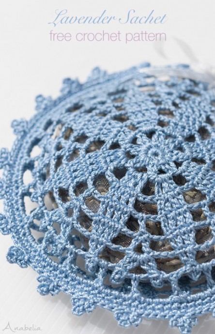 Create a Beautiful Crochet Lavender Sachet for Your Home Create a Beautiful Crochet Lavender Sachet for Your Home