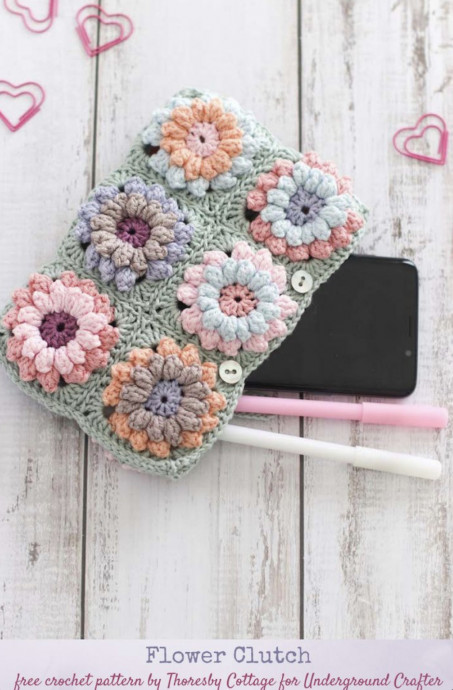 Beautiful Flower Clutch