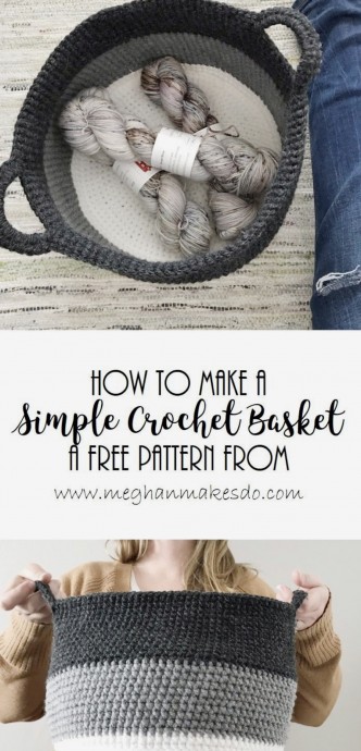 Simple Crochet Basket