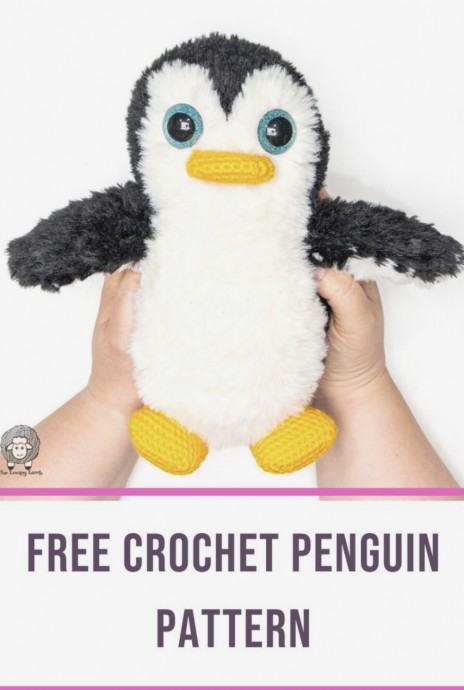 Fluffy Crochet Penguin