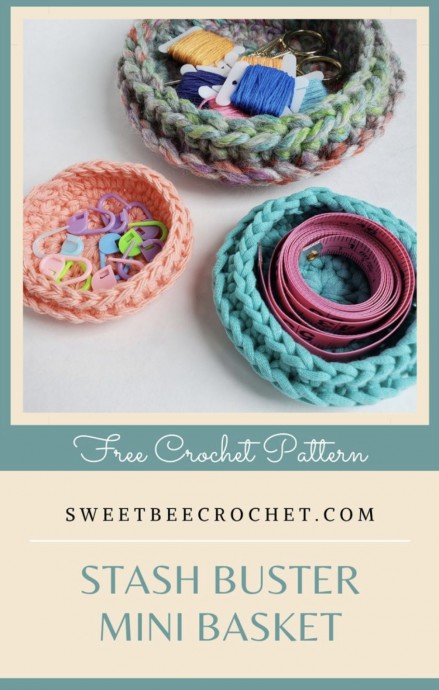 Crochet Mini Baskets