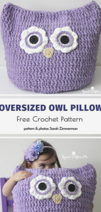 DIY Crochet Oversized Owl Pillow
