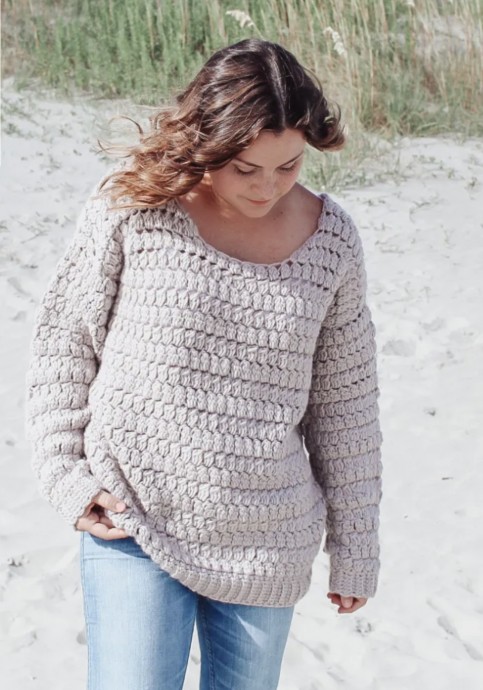 DIY The Aspen Crochet Sweater