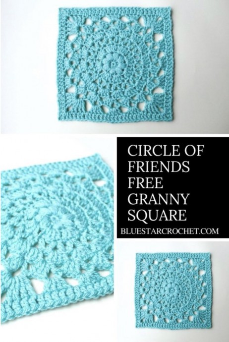 Easy Lacy Crochet Granny Square