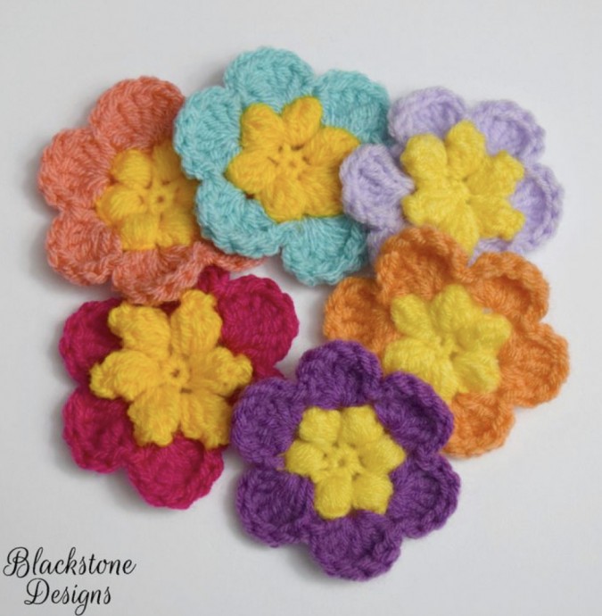Make Bobbles, Popcorns and Puffs Flowers