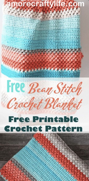 Create a Colorful Beginner-Friendly Bean Stitch Crochet Blanket for Gifts Create a Colorful Beginner-Friendly Bean Stitch Crochet Blanket for Gifts