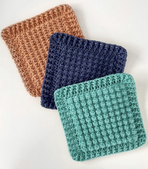 Textured Crochet Hot Pads