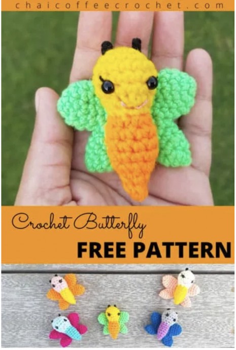 Small Crochet Butterfly