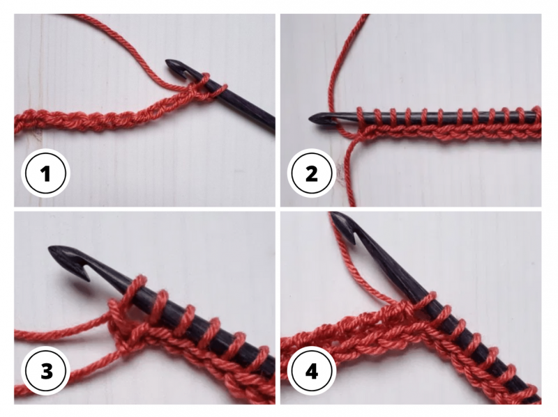 How to Create Tunisian Crochet Stitches