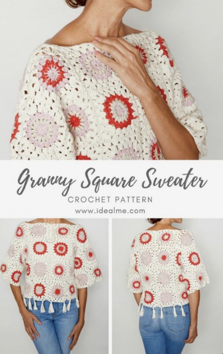 DIY Granny Square Sweater
